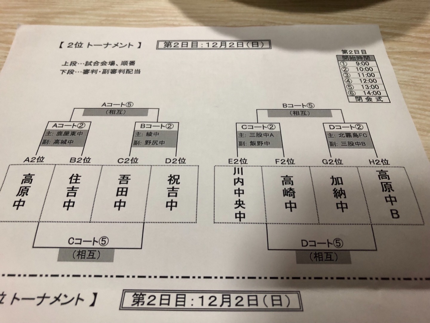 大会予定 川内中央中学校サッカー部 ブログ